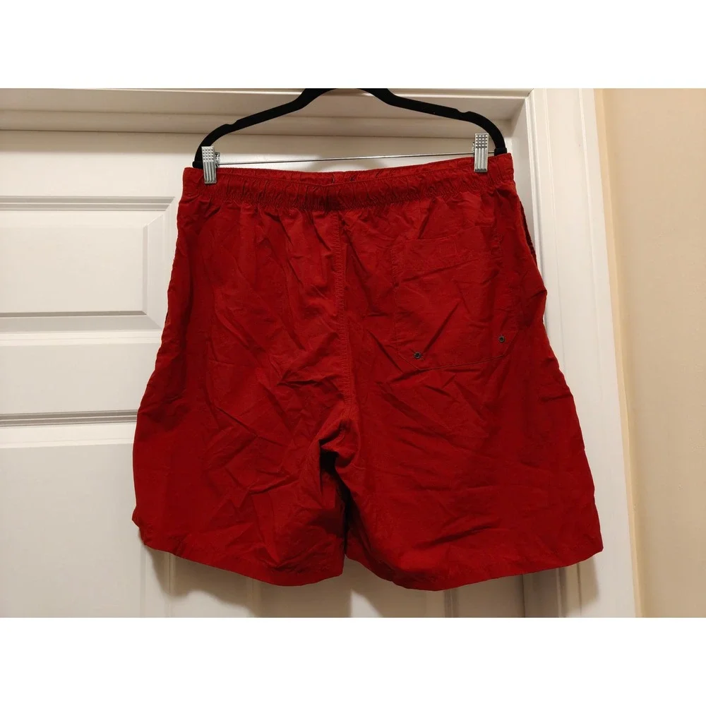 Columbia Sportswear Mens Red Nylon Mesh Lined Hiking Swim Shorts XL AM4451